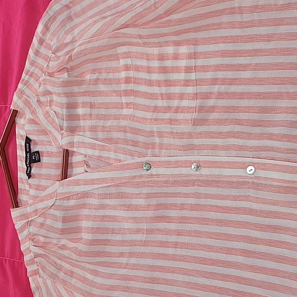 Zac & Rachel Petite striped button up blouse - Picture 5 of 7